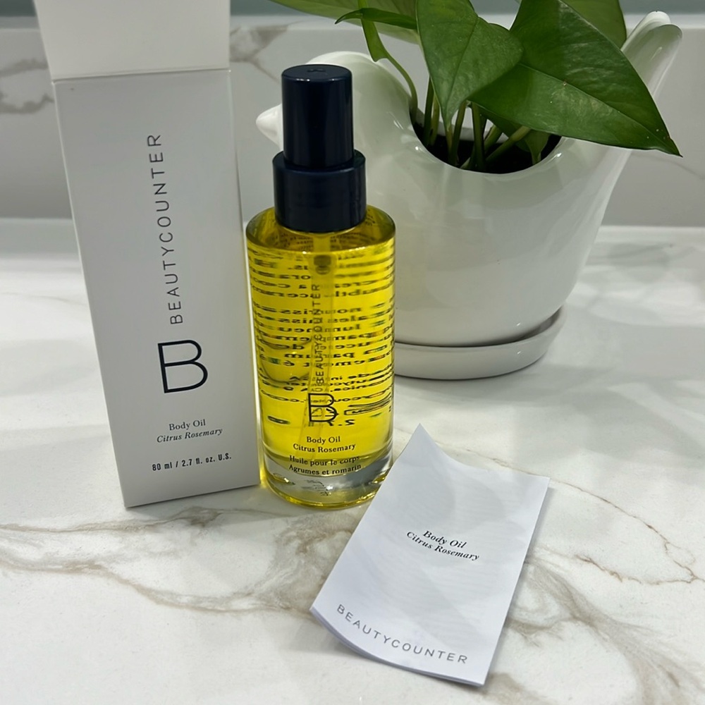 Beautycounter body oil, citrus rosemary, Full unopened 2.7oz